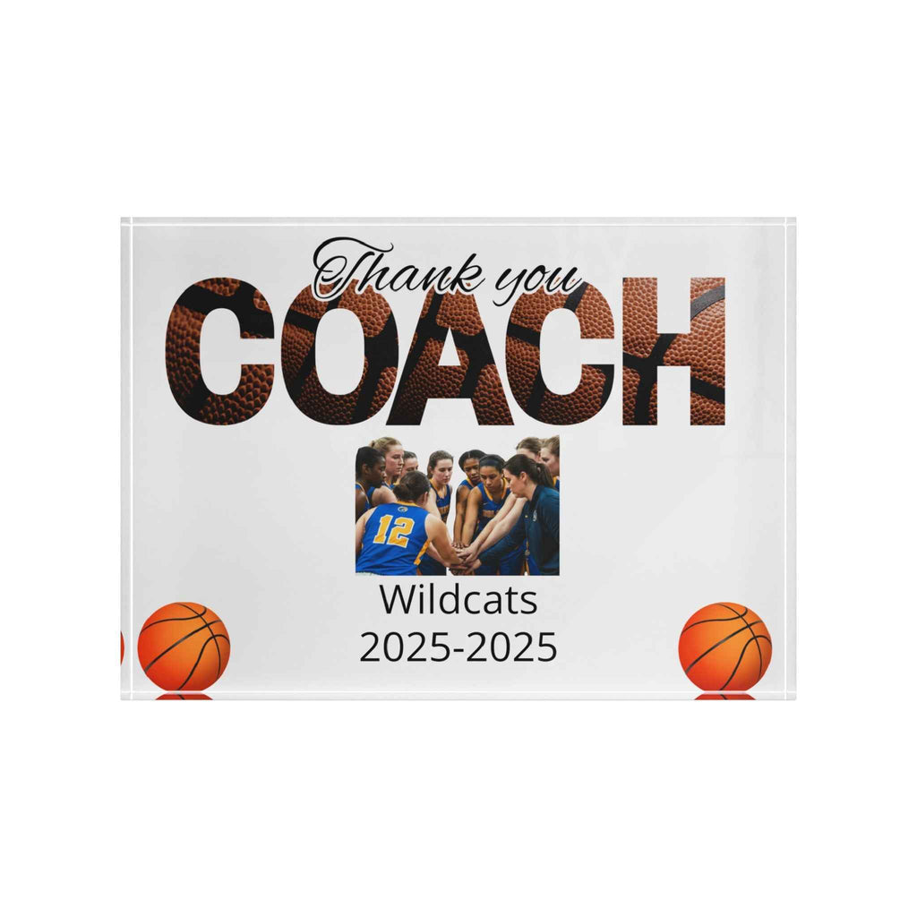 Thank You Coach Photo Block | Basketball