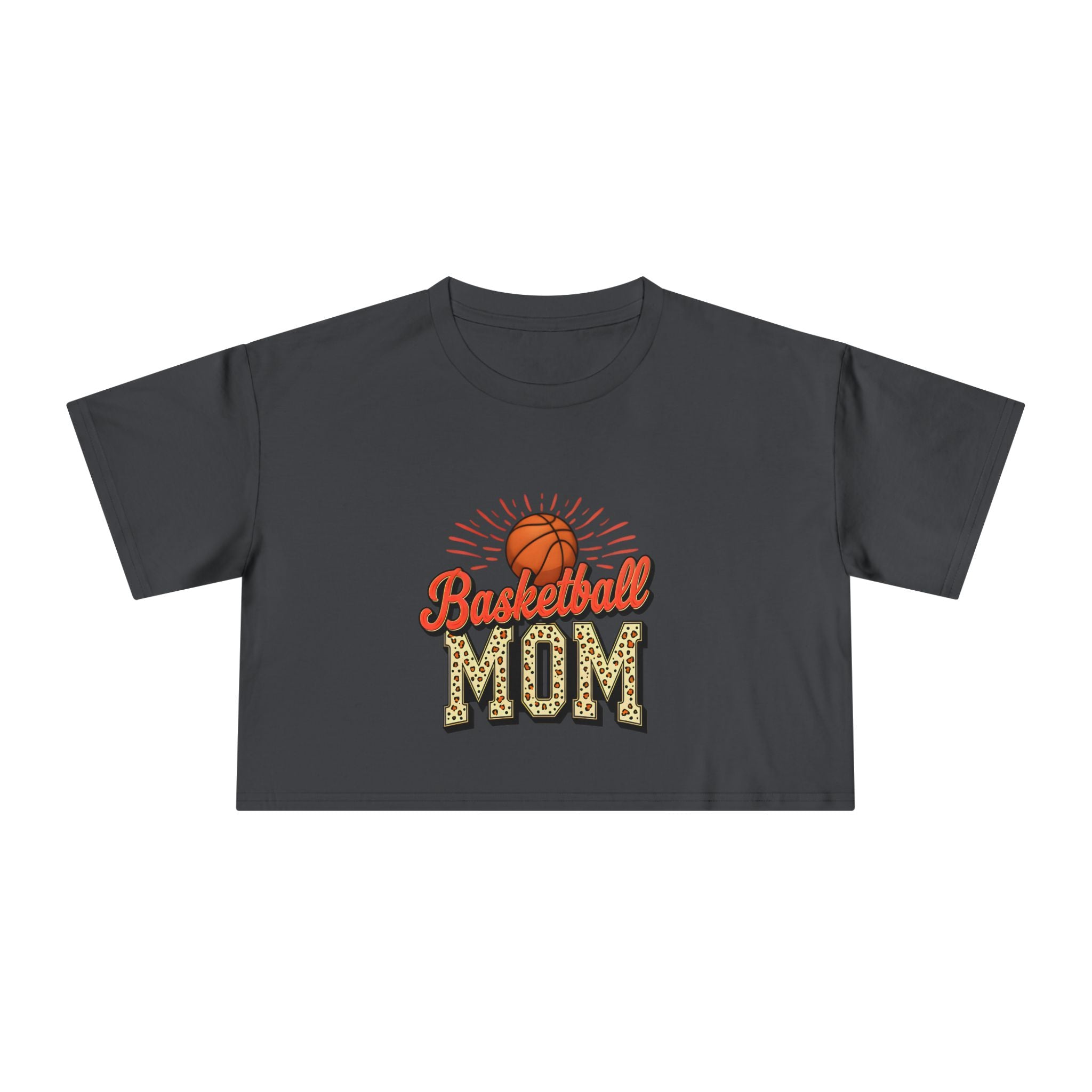 Basketball Mom Cheetah Print Women's Crop Tee - Magnolia Wild SC