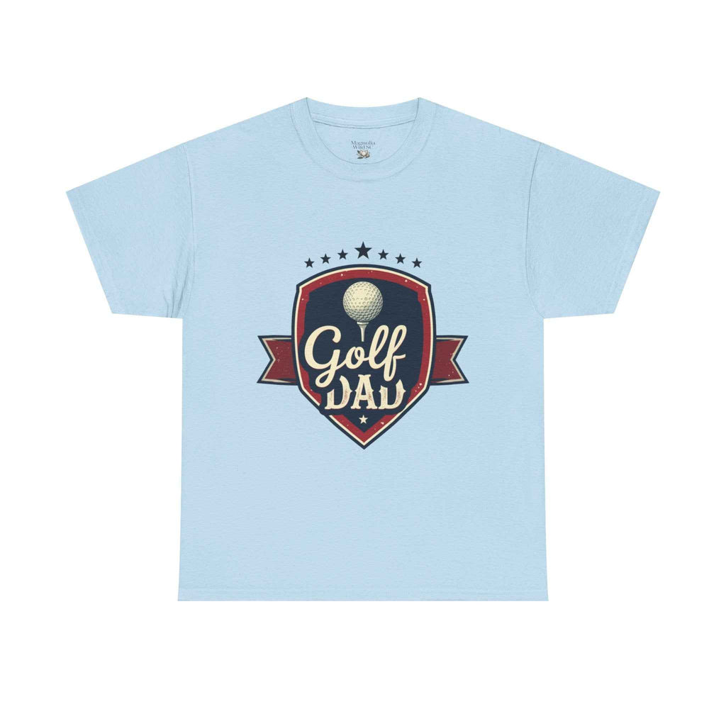 Retro Badge Style: The Vintage Golf Dad Shield Tee