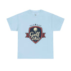Retro Badge Style: The Vintage Golf Dad Shield Tee