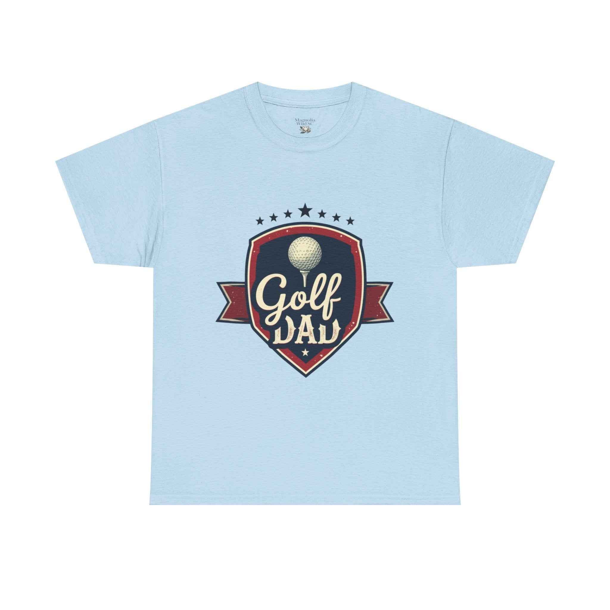 Retro Badge Style: The Vintage Golf Dad Shield Tee