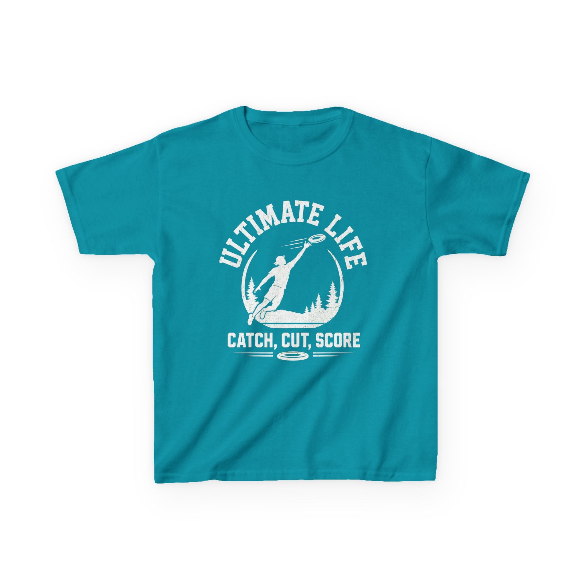 Ultimate Life Kids Tee — “Catch, Cut, Score” Ultimate Frisbee Youth Shirt - Magnolia Wild SC