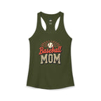 Baseball Mom Racerback Tank – Personalized Name & Number Option