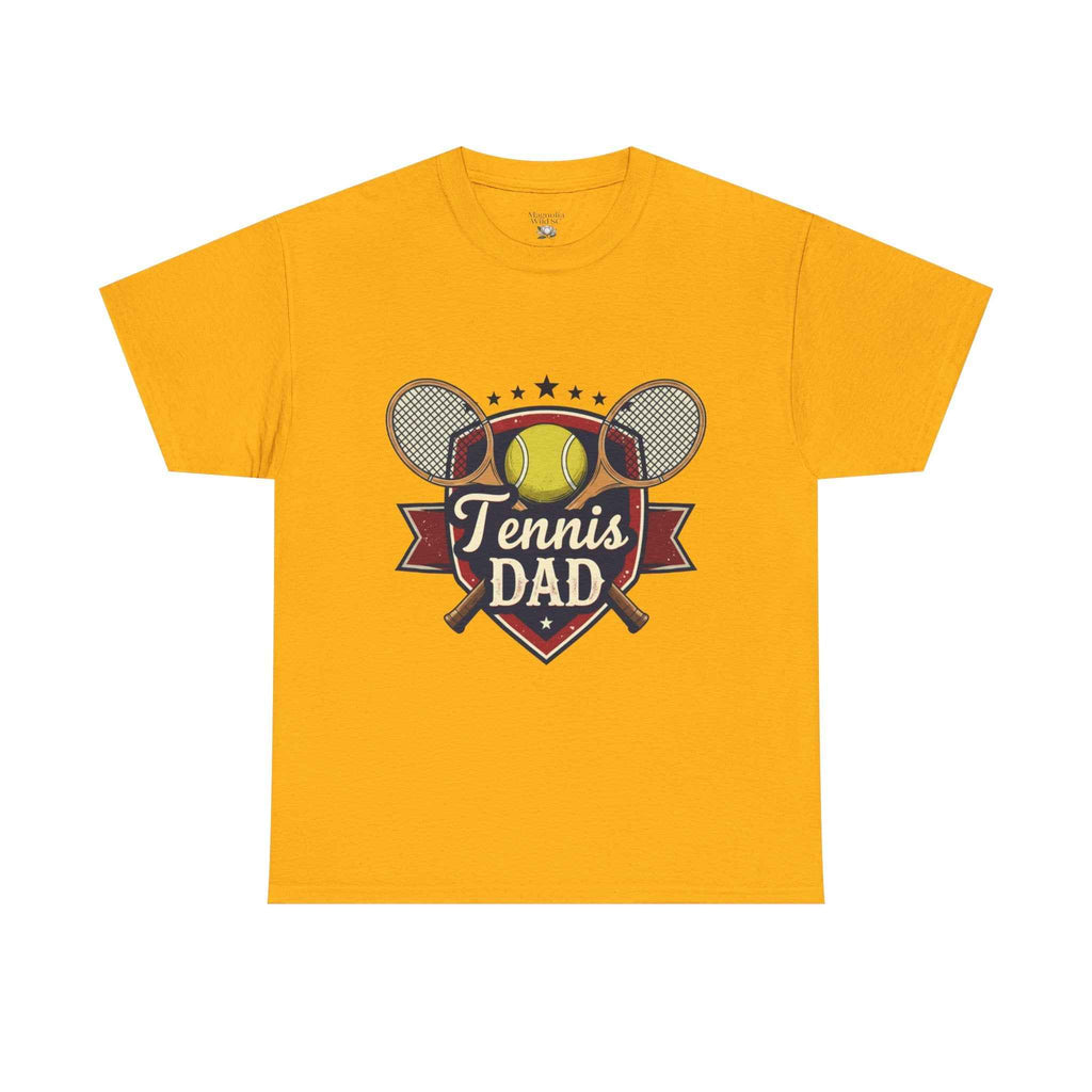 Retro Badge Style: The Vintage Tennis Dad Shield Tee