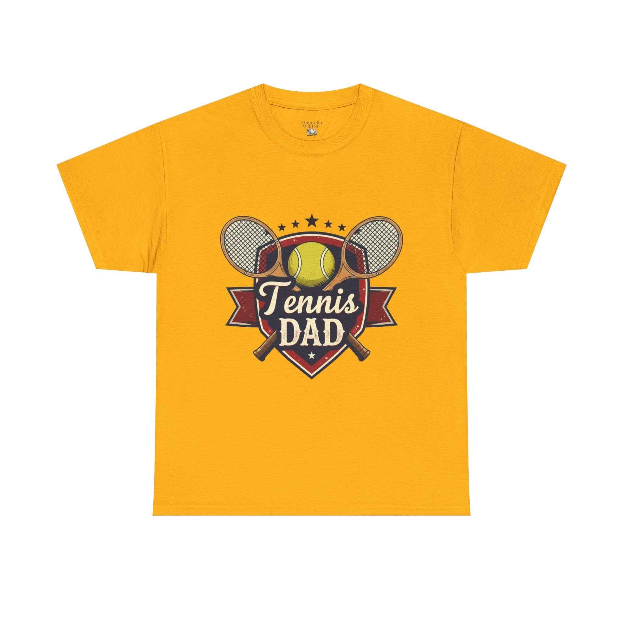 Retro Badge Style: The Vintage Tennis Dad Shield Tee