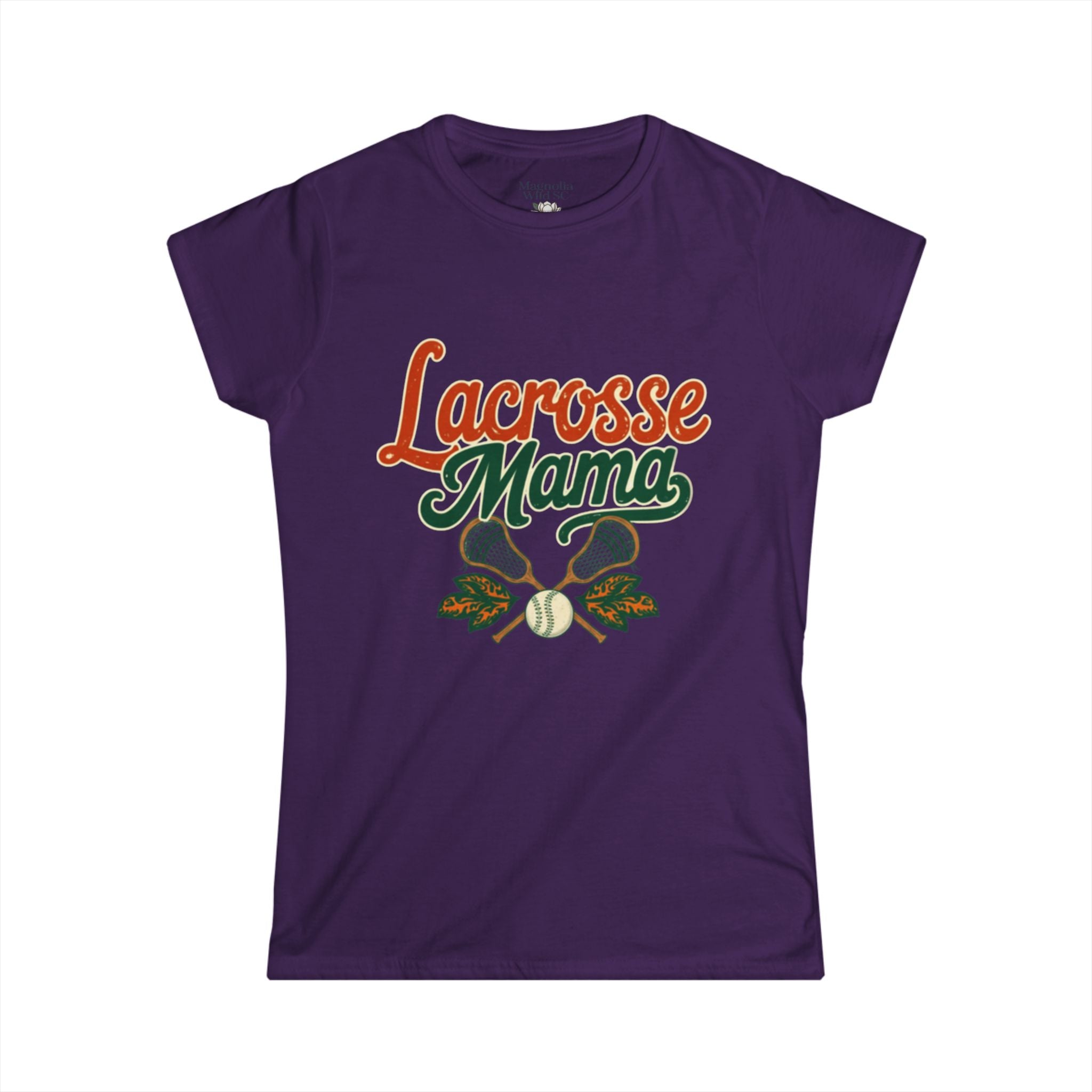 Vintage Inspired Lacrosse Mama Tee - Magnolia Wild SC