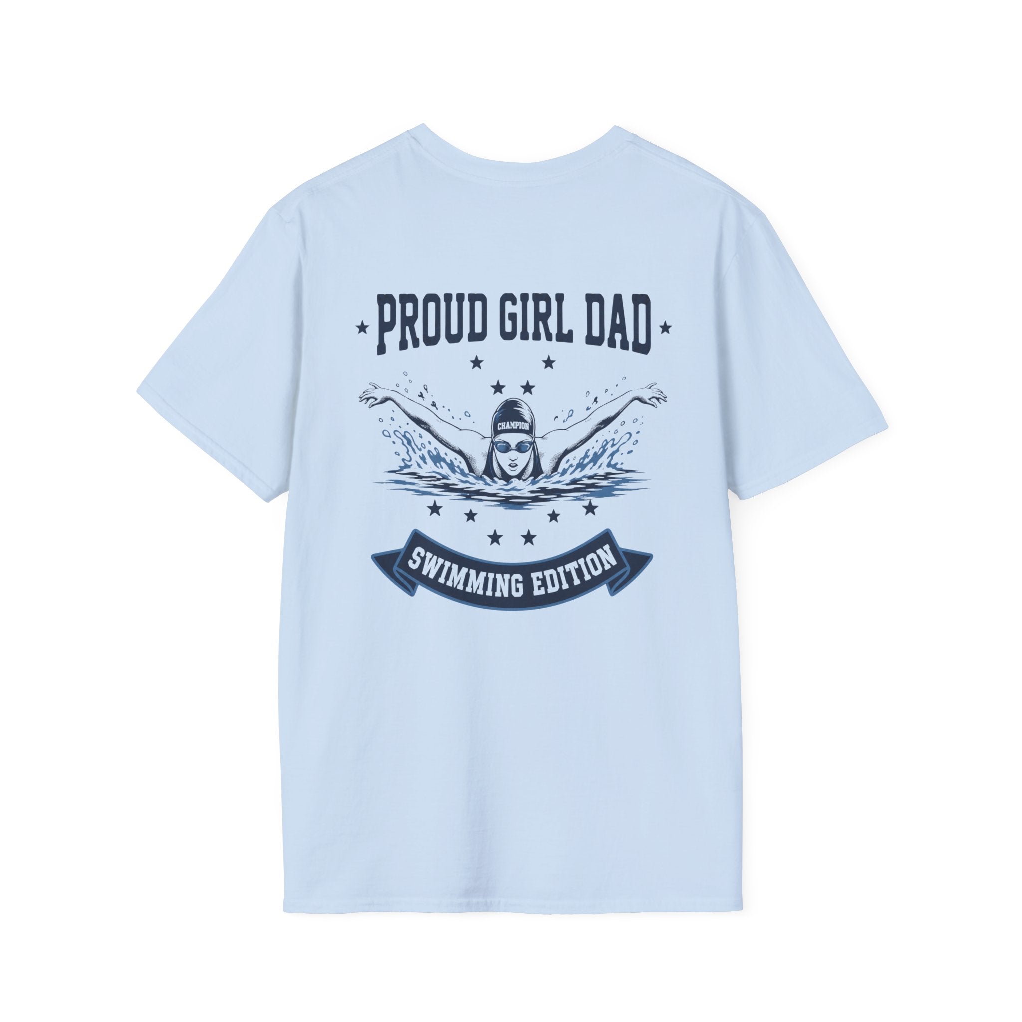 Proud Girl Dad Swim T-Shirt - Perfect Gift for Swim Dads - Magnolia Wild SC
