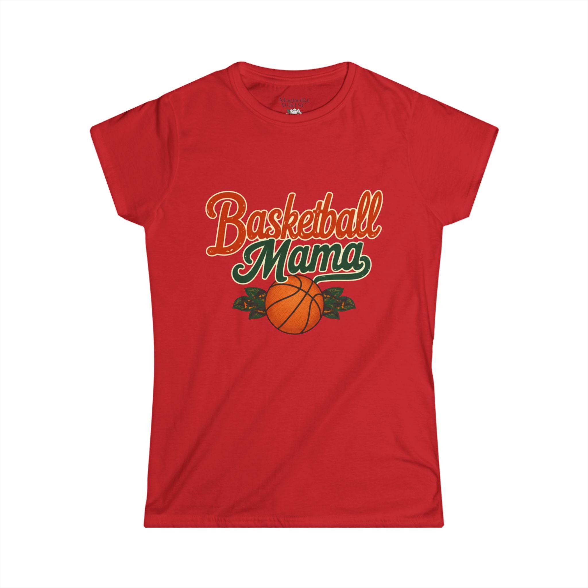 Vintage Inspired Basketball Mama Tee - Magnolia Wild SC
