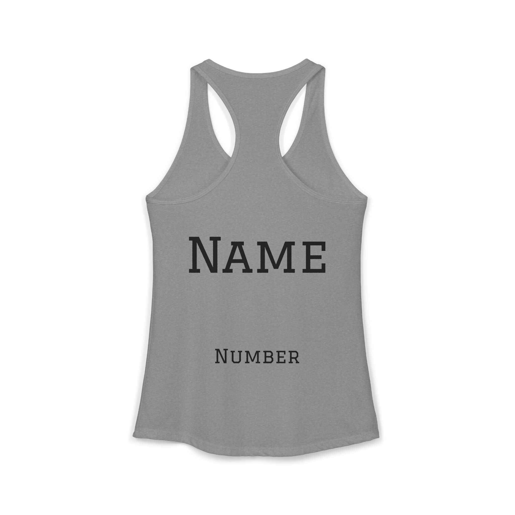 Lacrosse Mom Racerback Tank – Personalized Name & Number Option