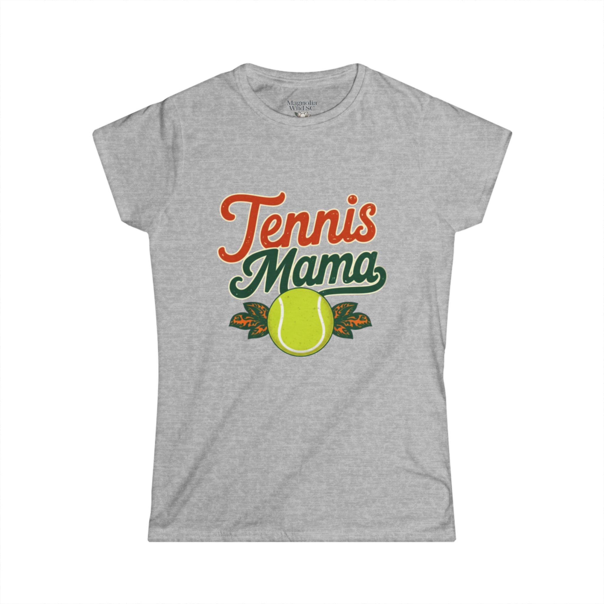 Retro Tennis Mama Tee - Magnolia Wild SC