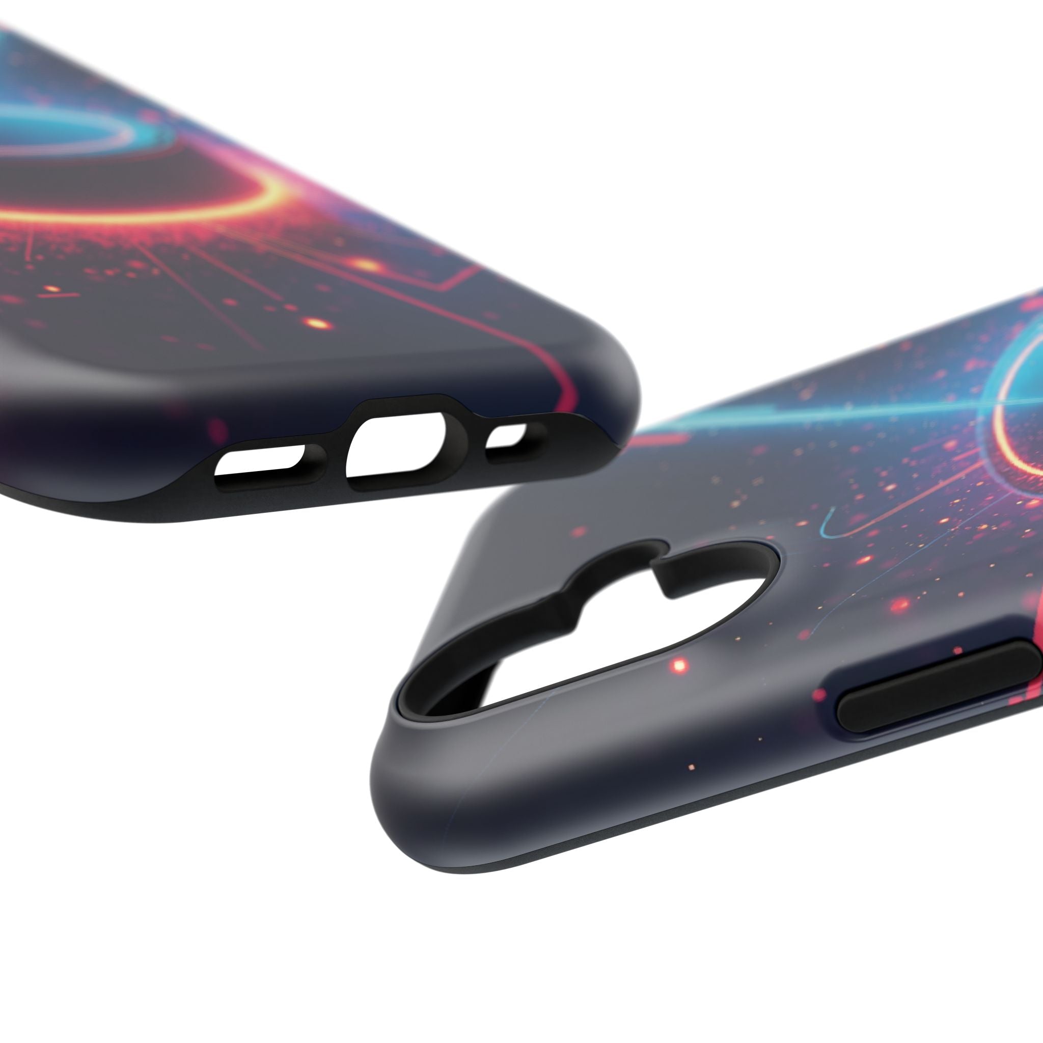 Neon Laser Hockey Puck Impact-Resistant Phone Case - Magnolia Wild SC