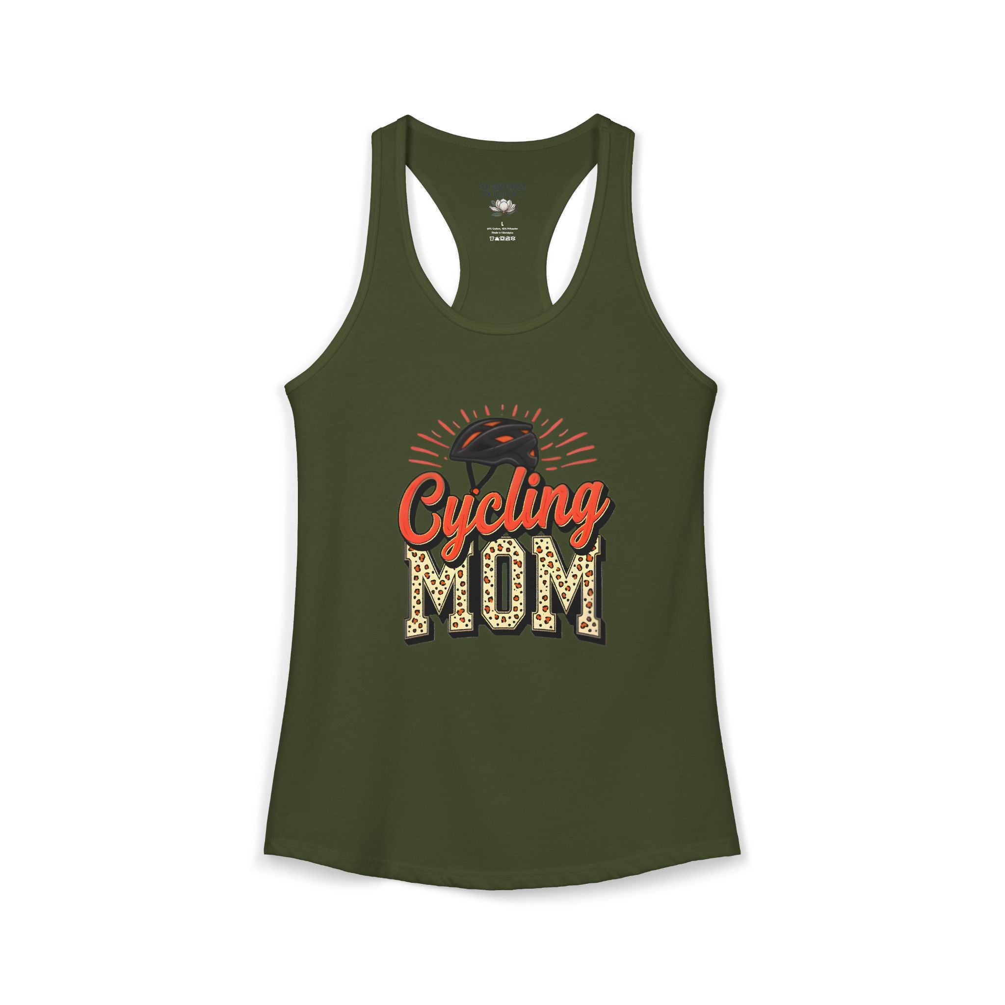 Personalized Cycling Mom Racerback Tank – Personalized Name & Number Option | Lightweight Women’s Cycling Tank TopCycling Racerback Tank - Magnolia Wild SC