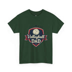 Retro Badge Style: The Vintage Volleyball Dad Shield Tee