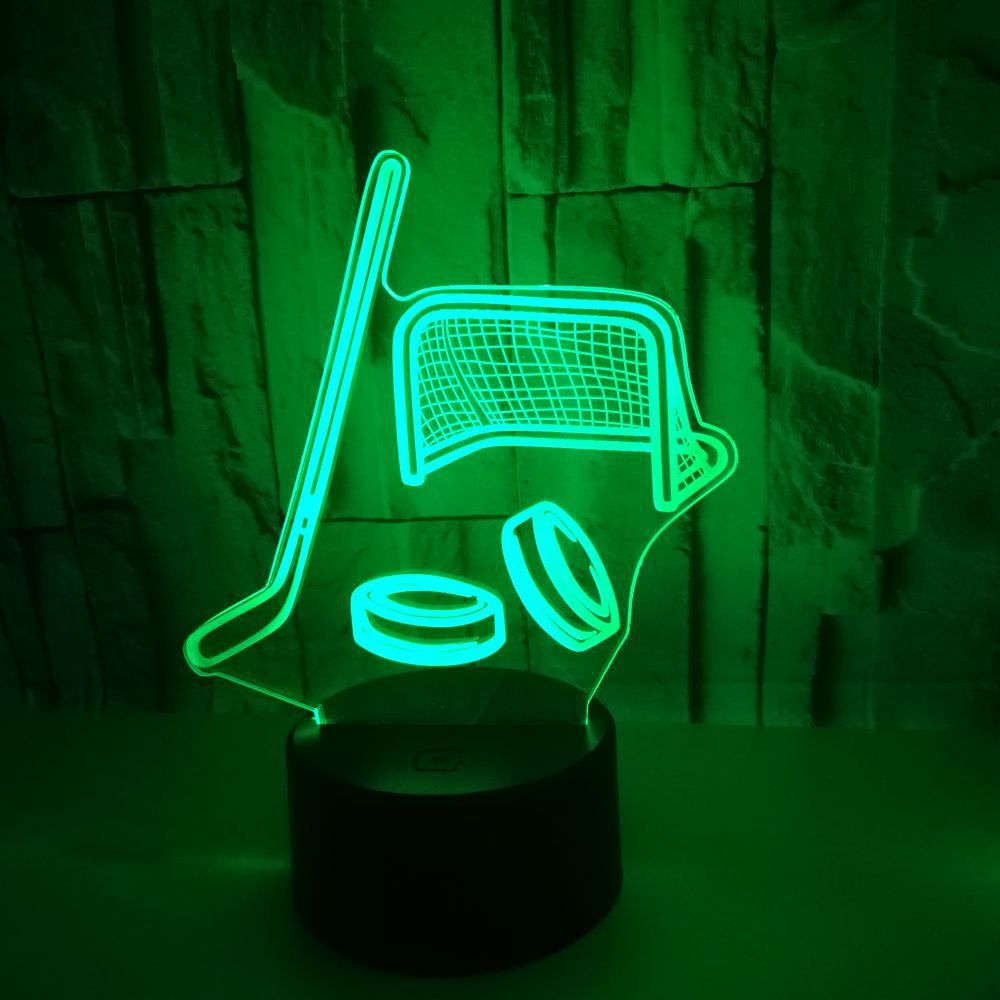 Colorful Hockey Gear 3D LED Color Changing Light for Fans - Magnolia Wild SC