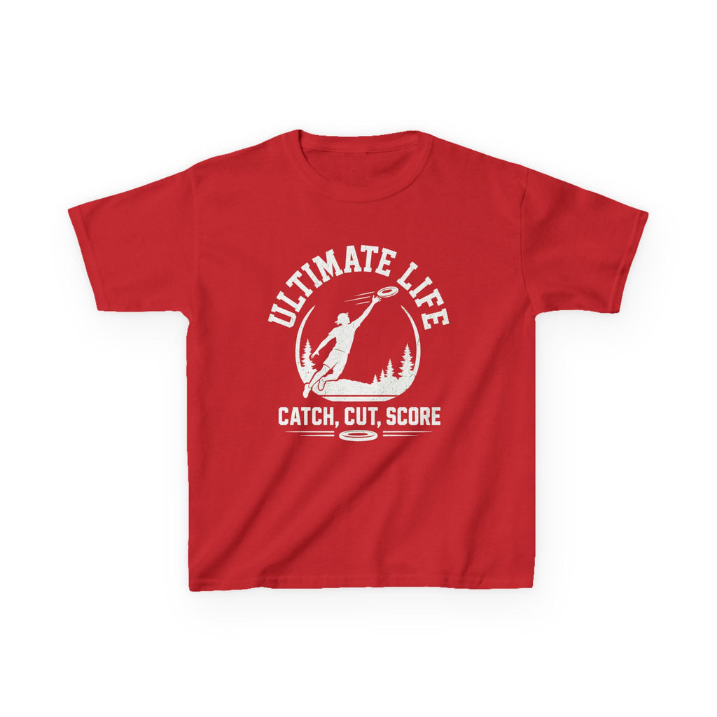 Ultimate Life Kids Tee — “Catch, Cut, Score” Ultimate Frisbee Youth Shirt - Magnolia Wild SC
