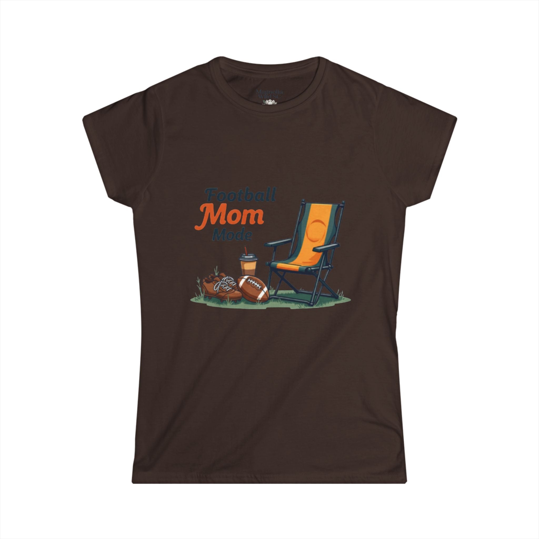 Football Mom Mode Tee - Magnolia Wild SC