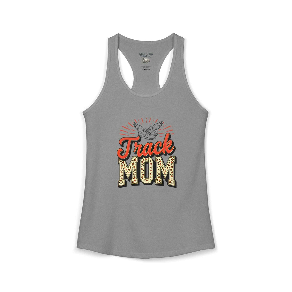 Track Mom Racerback Tank – Personalized Name & Number Option