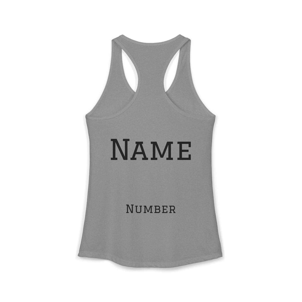Baseball Mom Racerback Tank – Personalized Name & Number Option