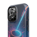 Neon Laser Hockey Puck Impact-Resistant Phone Case - Magnolia Wild SC