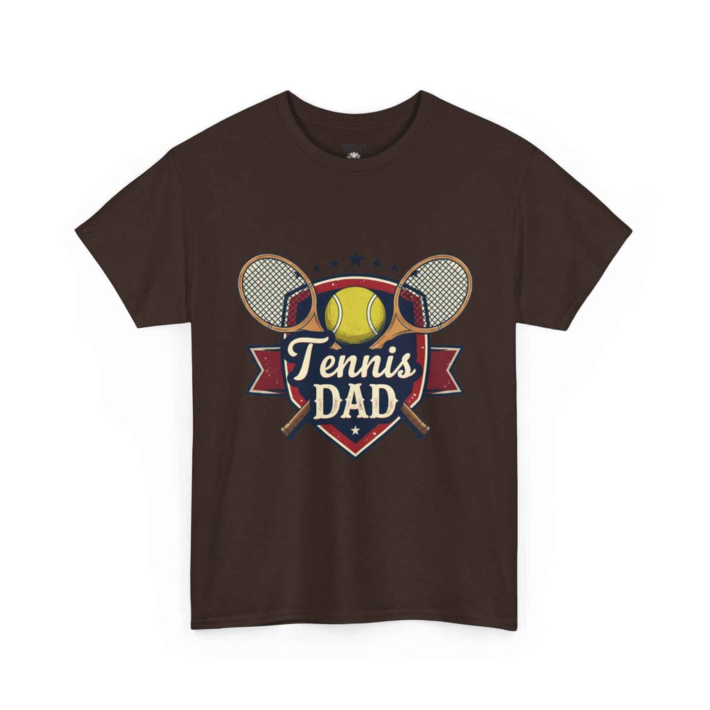 Retro Badge Style: The Vintage Tennis Dad Shield Tee