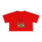 Lacrosse Mom Cheetah Print Women's Crop Tee - Magnolia Wild SC