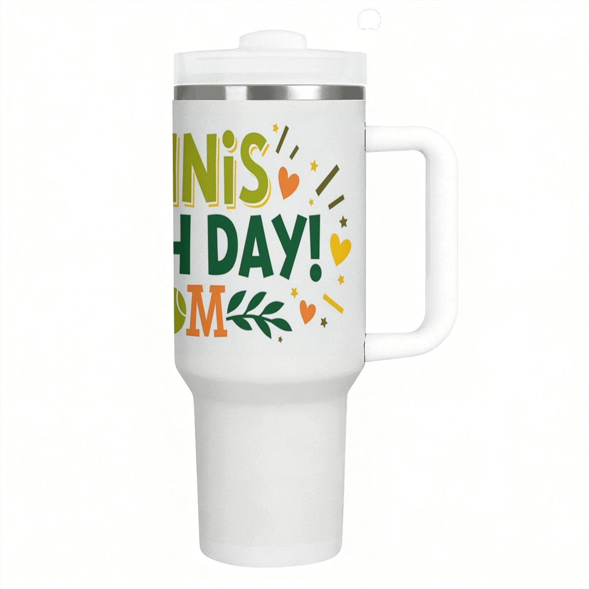 Tennis Mom 40oz Tumbler with Handle and Straw (Made in USA) - Magnolia Wild SC