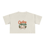 Cycling Mama Crop Tee — Retro Cycling Graphic - Magnolia Wild SC