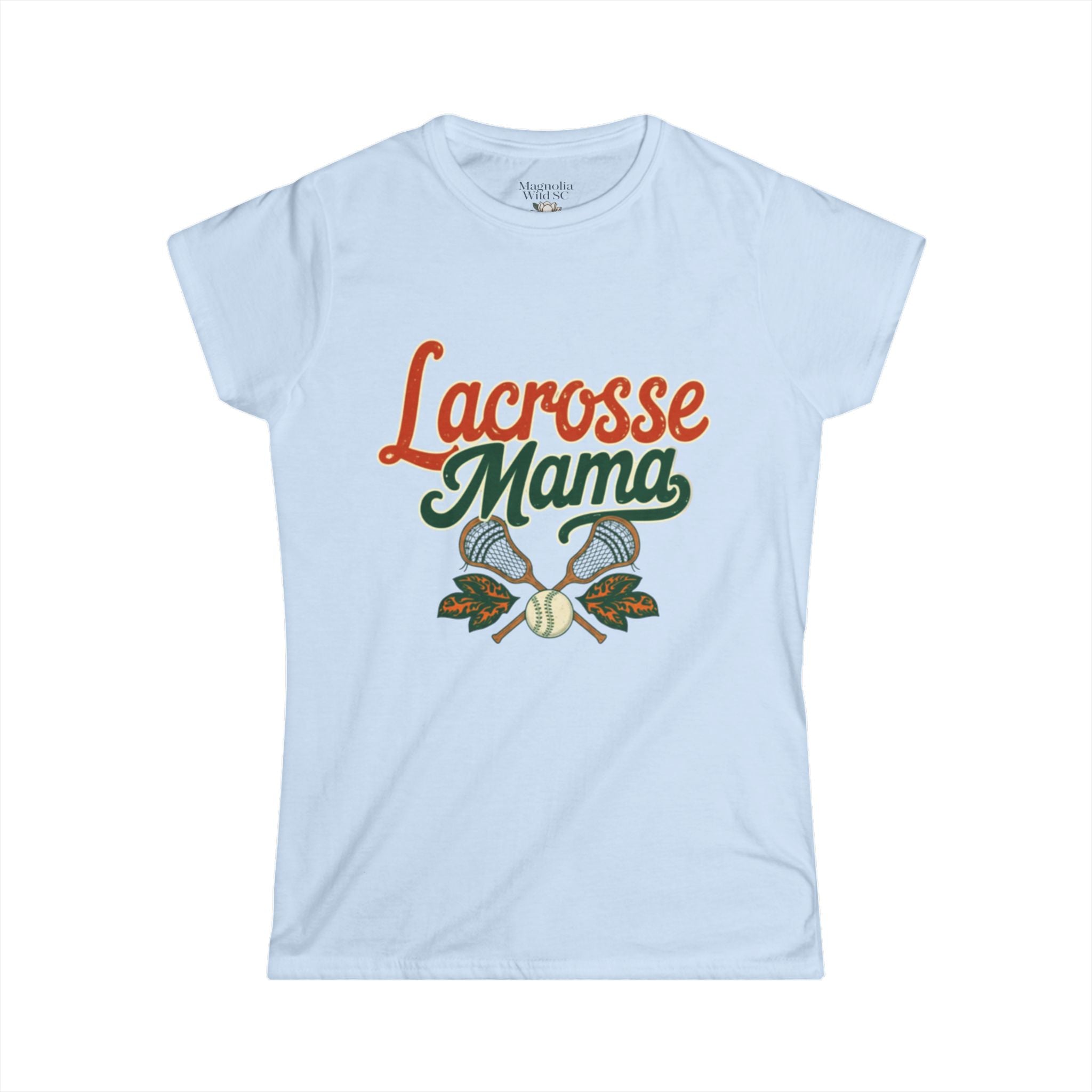 Vintage Inspired Lacrosse Mama Tee - Magnolia Wild SC