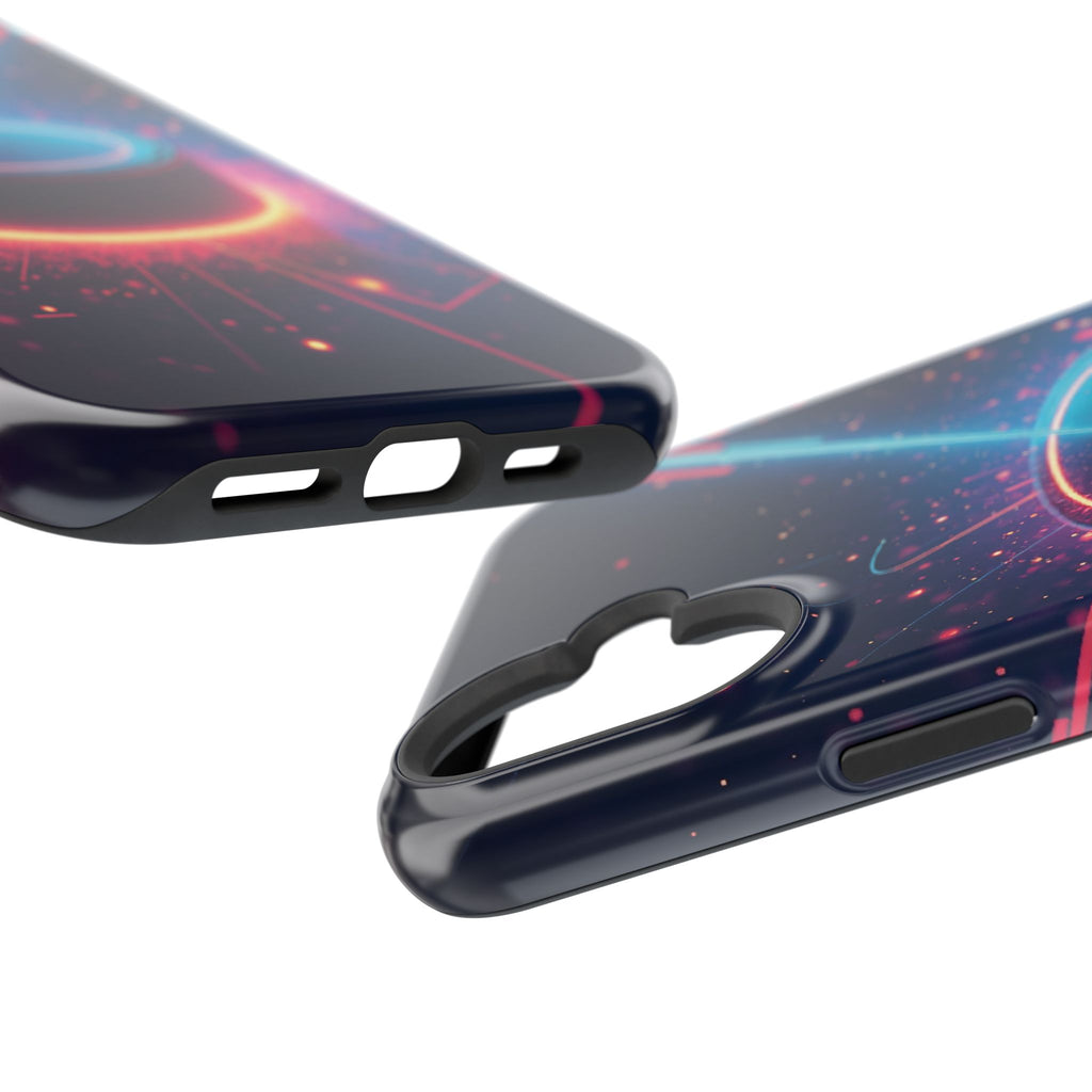Neon Laser Hockey Puck Impact-Resistant Phone Case - Magnolia Wild SC