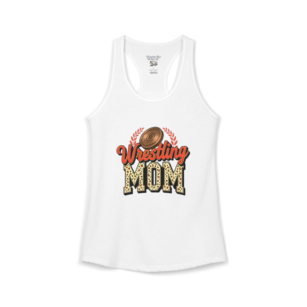 Wrestling Mom Racerback Tank – Personalized Name & Number Option | Lightweight Women’s Wrestling Tank Top - Magnolia Wild SC