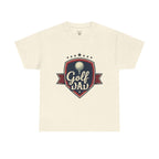 Retro Badge Style: The Vintage Golf Dad Shield Tee