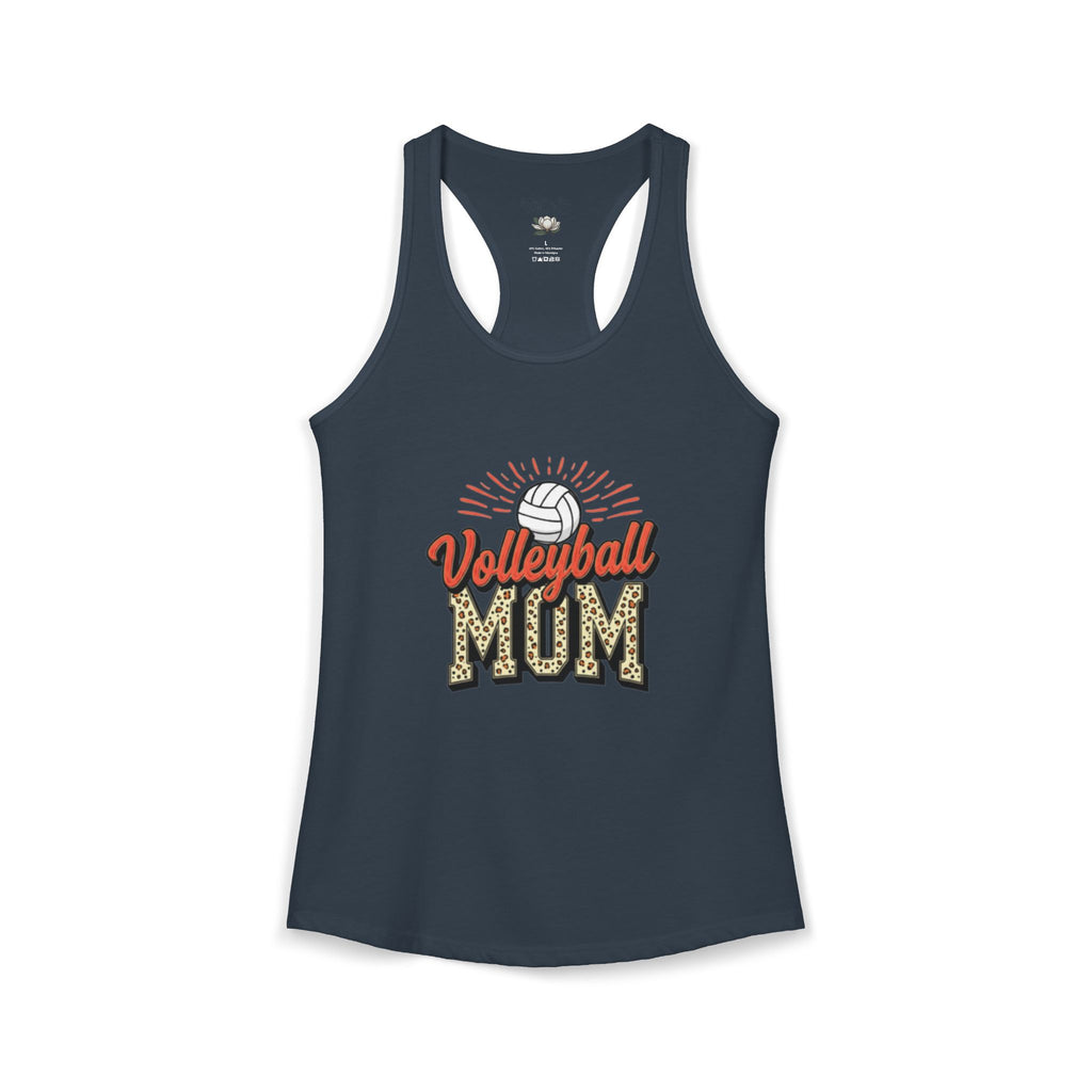 Volleyball Mom Racerback Tank – Personalized Name & Number Option | Lightweight Women’s Volleyball Tank Top - Magnolia Wild SC