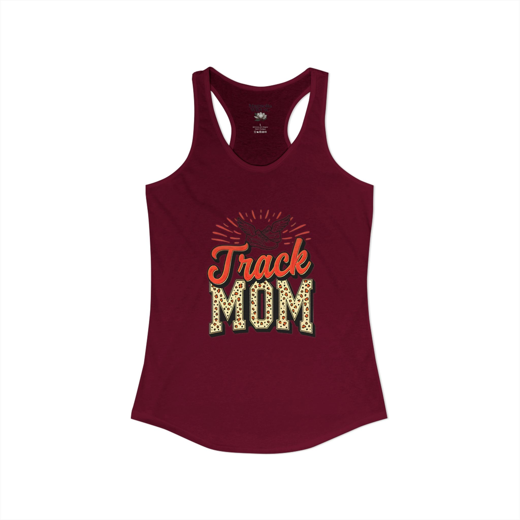 Track Mom Racerback Tank – Personalized Name & Number Option - Magnolia Wild SC