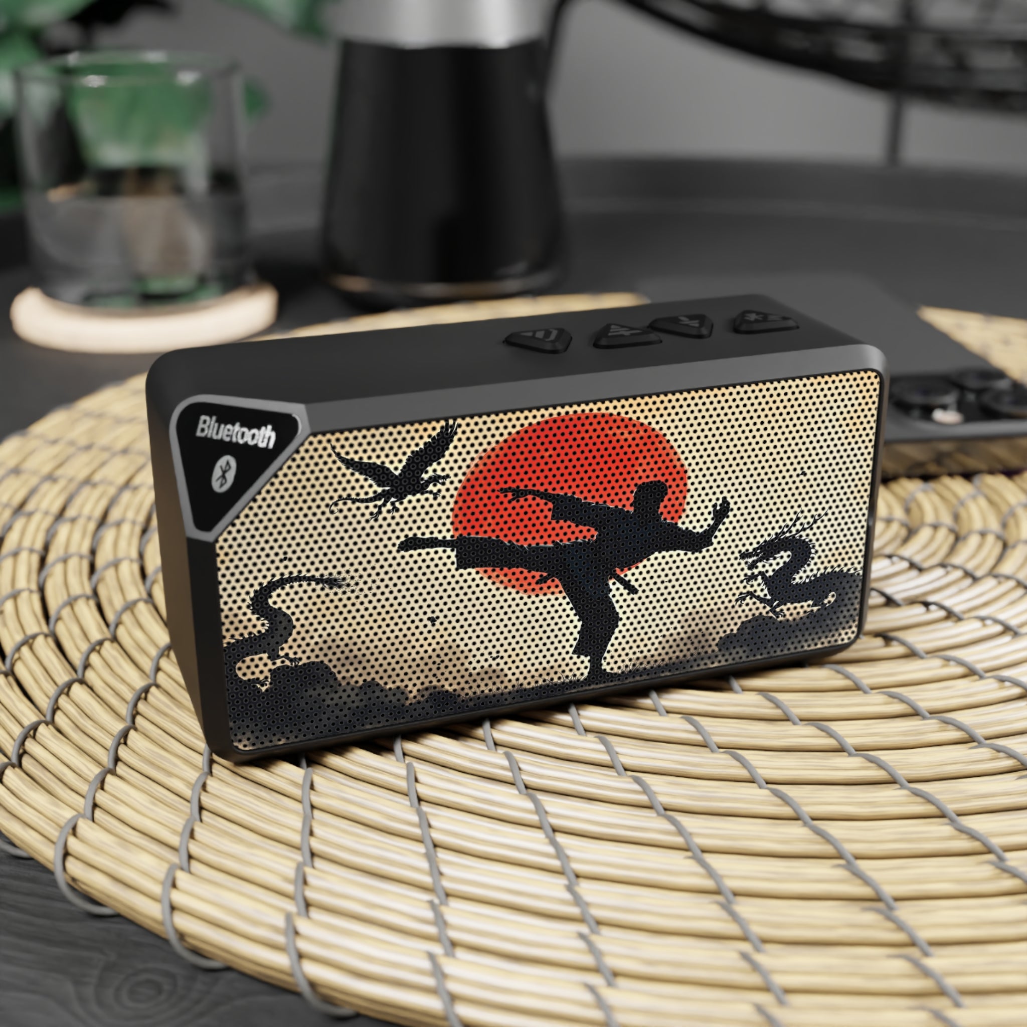 Martial Spirit Portable Bluetooth Speaker – Zen Series Jabba Audio - Magnolia Wild SC