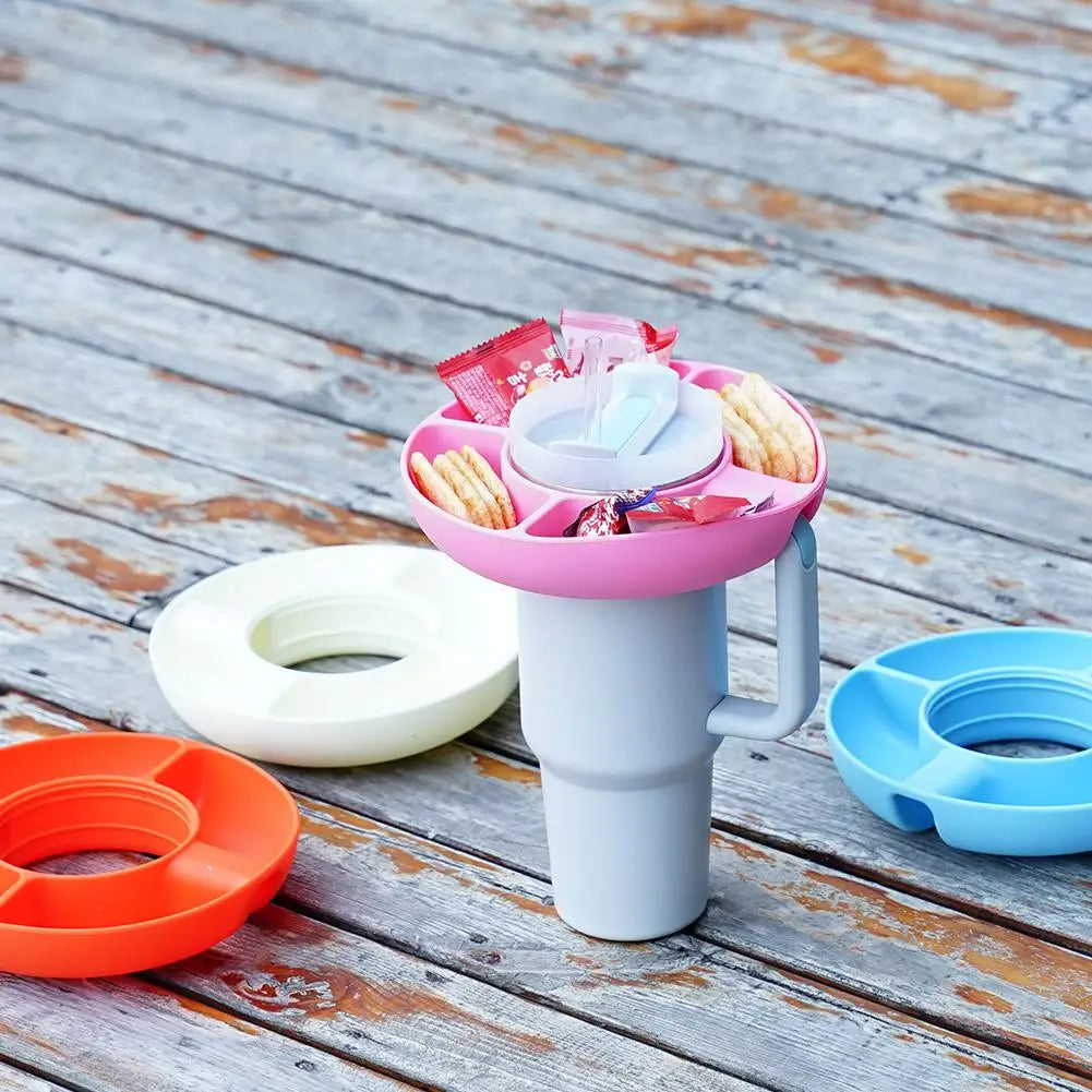 4 Compartment Silicone Snack Platter For 40 Oz Cup - Magnolia Wild SC