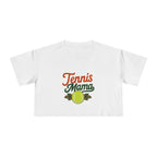 Tennis Mama Crop Tee | Retro Tennis Graphic, Mom Sports Top - Magnolia Wild SC