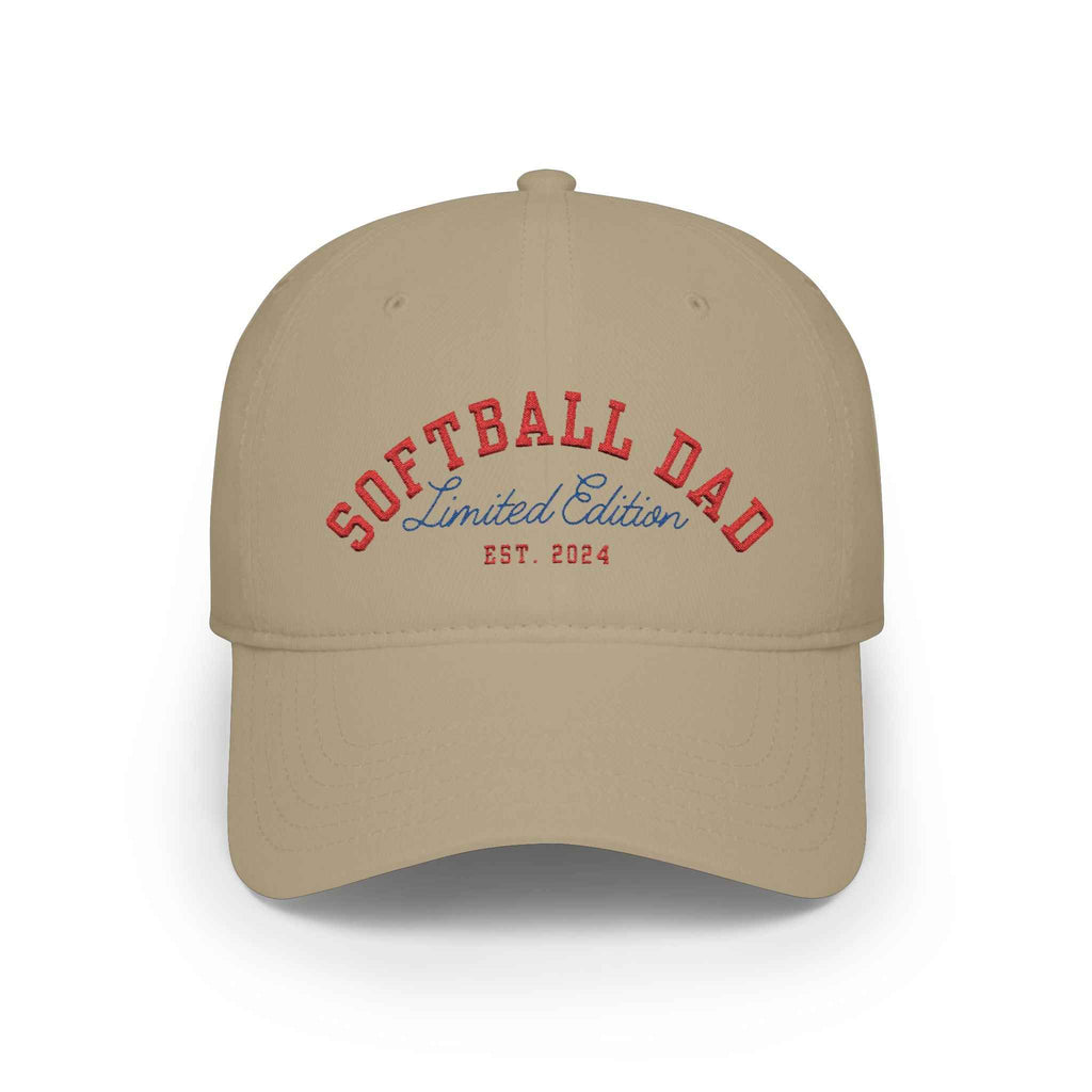 Personalized Softball Dad Baseball Cap — Limited Edition "Established [Year]"