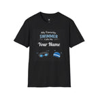 Personalized “My Favorite Swimmer Calls Me” T-Shirt – Custom Name Swim Tee - Magnolia Wild SC