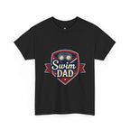 Retro Badge Style: The Vintage Swim Dad Shield Tee