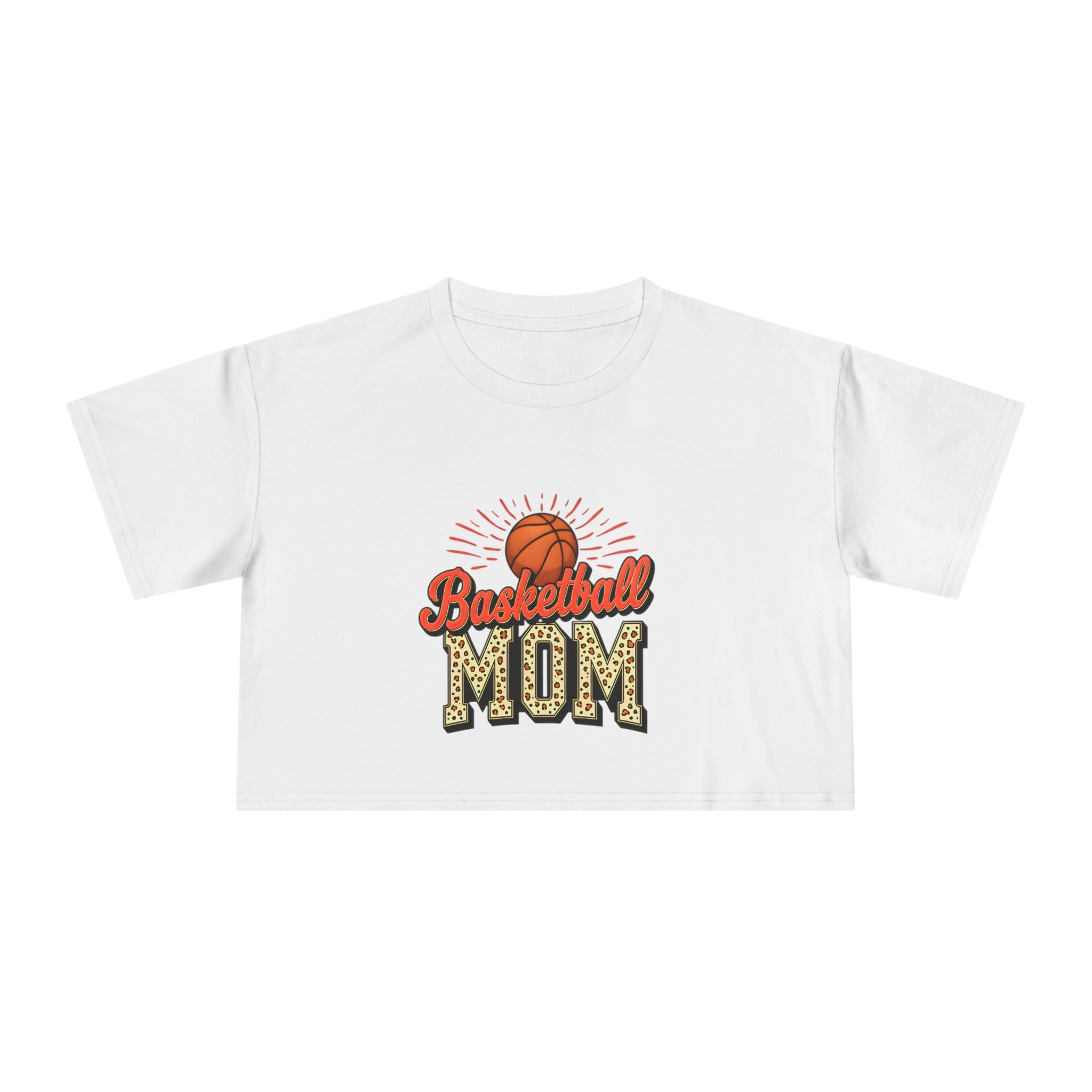 Basketball Mom Cheetah Print Women's Crop Tee - Magnolia Wild SC