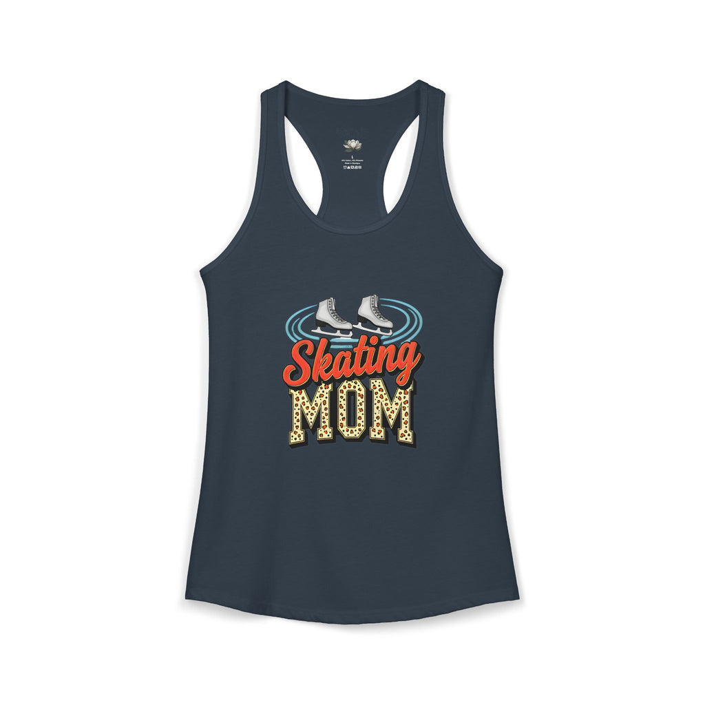 Figure Skating Mom Racerback Tank – Personalized Name & Number Option | Lightweight Women’s Figure Skating Tank Top - Magnolia Wild SC
