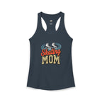 Figure Skating Mom Racerback Tank – Personalized Name & Number Option | Lightweight Women’s Figure Skating Tank Top - Magnolia Wild SC
