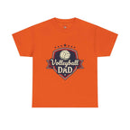 Retro Badge Style: The Vintage Volleyball Dad Shield Tee