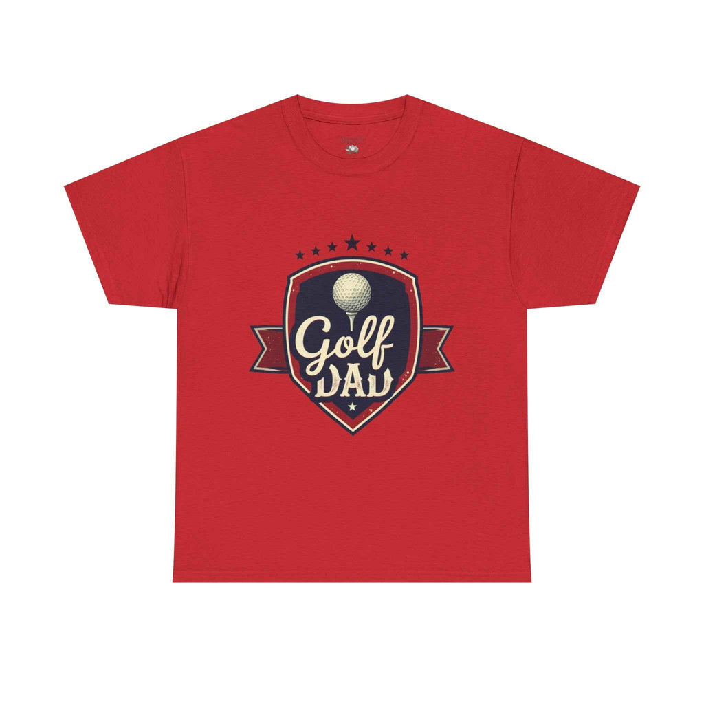 Retro Badge Style: The Vintage Golf Dad Shield Tee