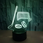 Colorful Hockey Gear 3D LED Color Changing Light for Fans - Magnolia Wild SC