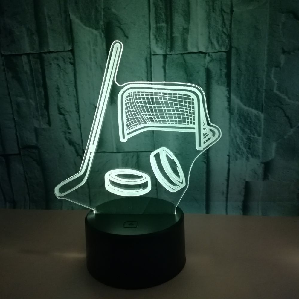 Colorful Hockey Gear 3D LED Color Changing Light for Fans - Magnolia Wild SC