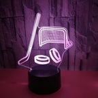 Colorful Hockey Gear 3D LED Color Changing Light for Fans - Magnolia Wild SC