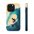 Surfer Riding a Wave iPhone Case — Magnetic Impact-Resistant - Magnolia Wild SC