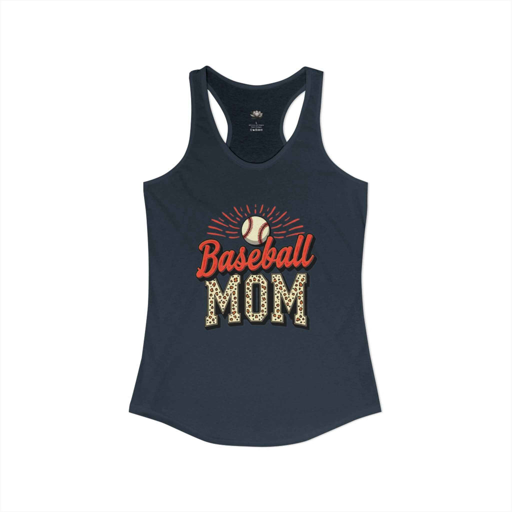 Baseball Mom Racerback Tank – Personalized Name & Number Option