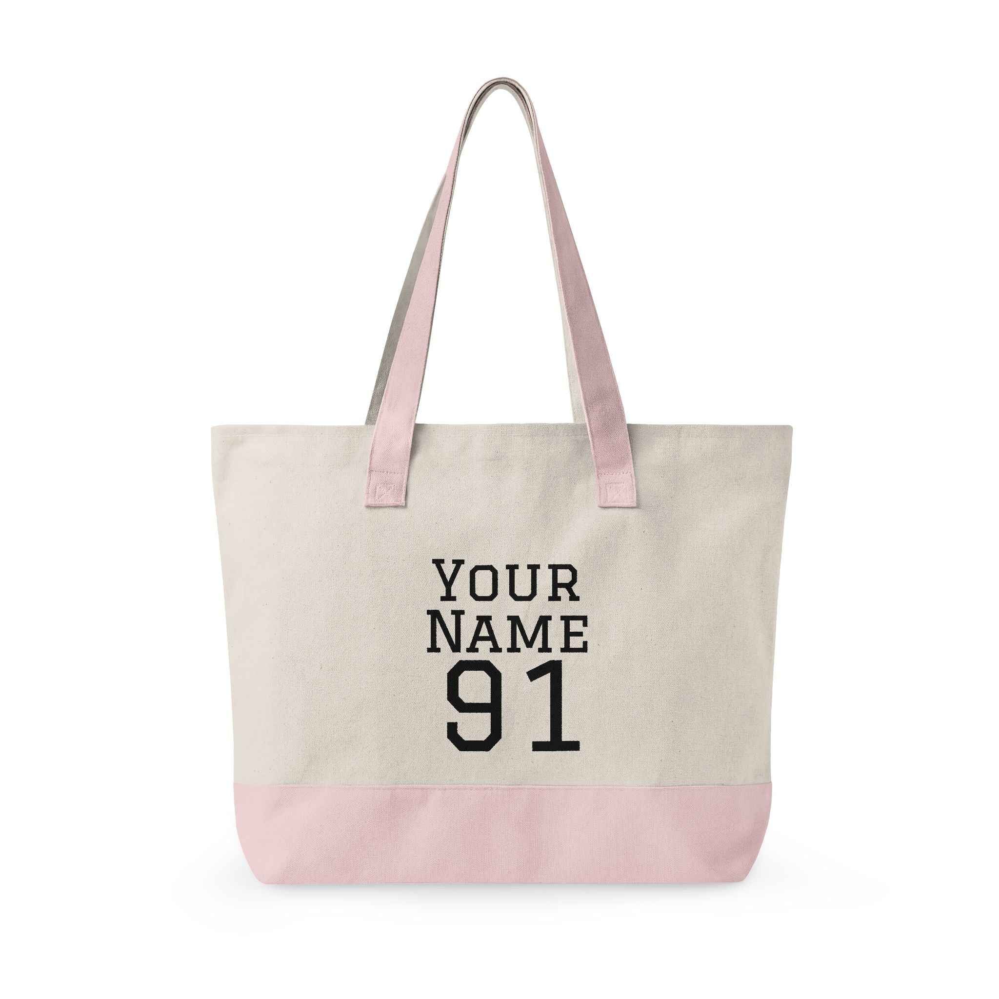 Personalized Baseball Mom Zipppered Tote - ‘Can’t Keep Calm, It’s Game Day’ Tote